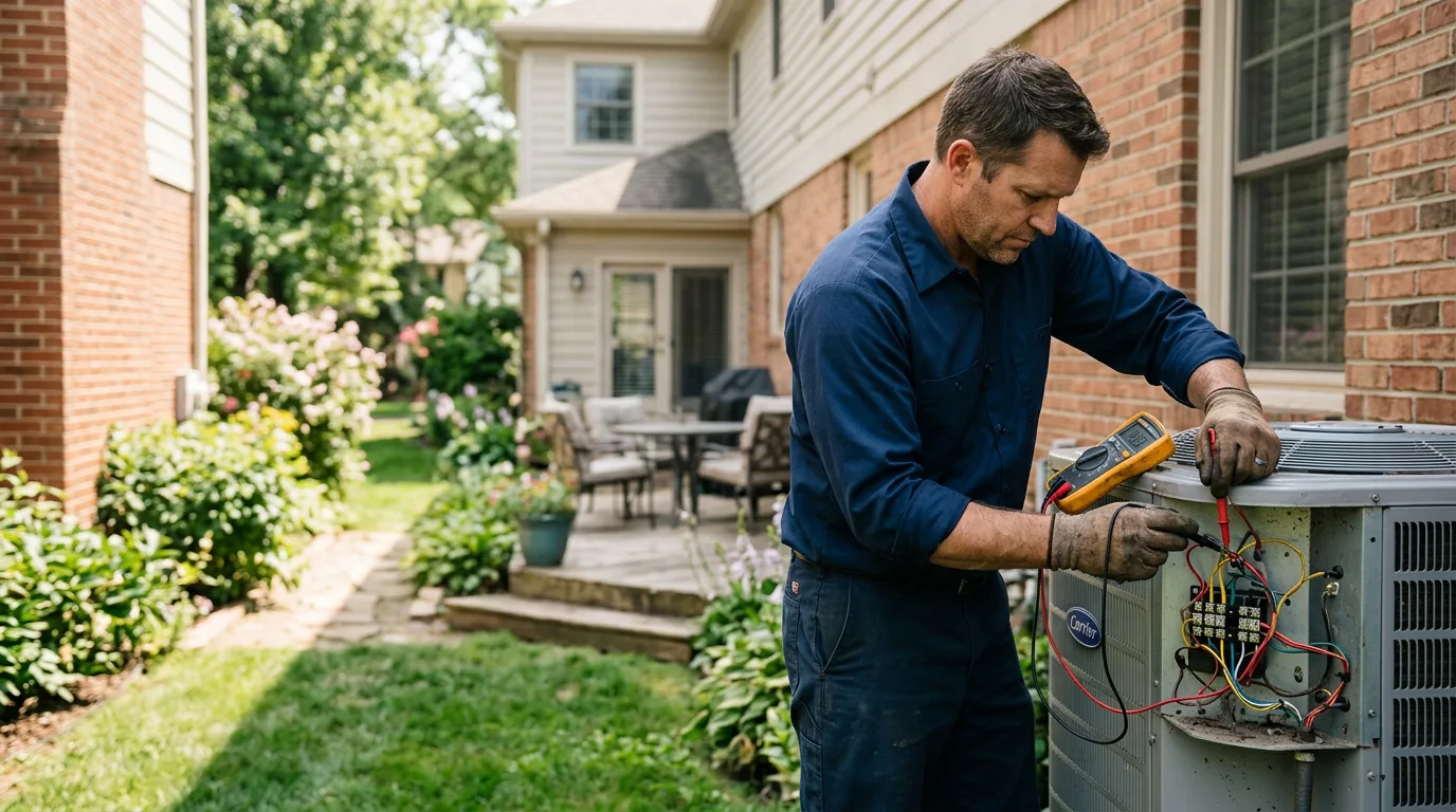 HVAC technician working near Trail, MN